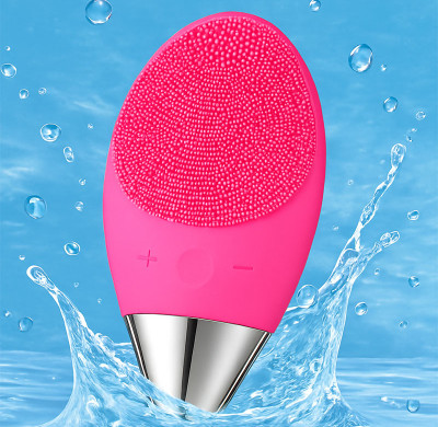 Rechargeable Sonic Silicone Facial Brush – Deep Cleansing, Waterproof & Gentle for All Skin Types