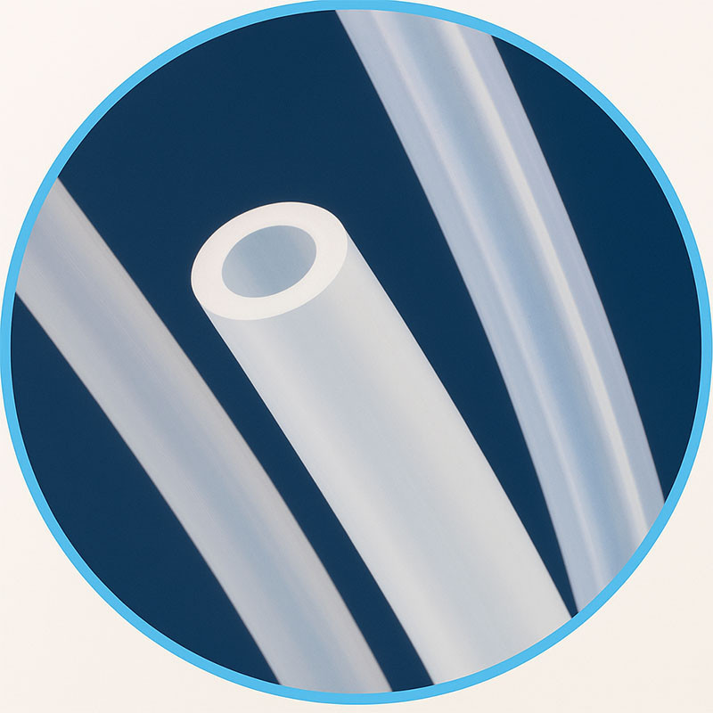 Biocompatible, medical-grade silicone tubing.