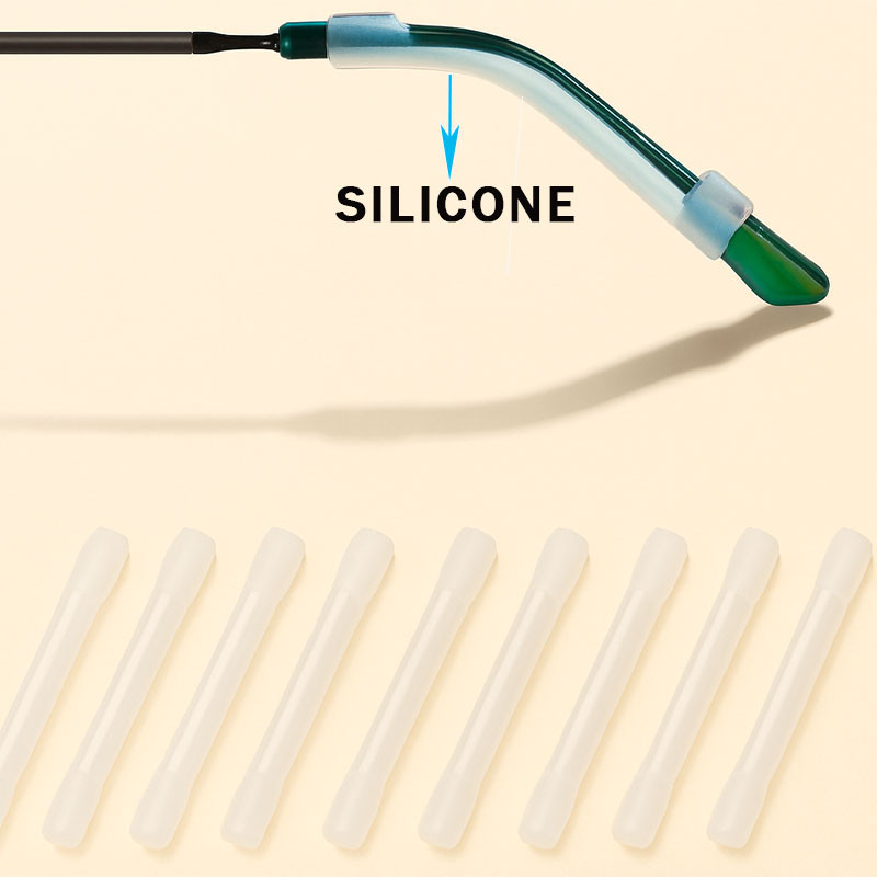 Silicone eyeglass temple covers