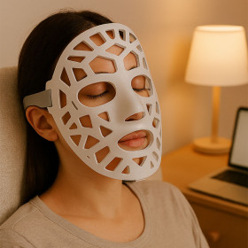Custom Medical Grade Silicone Red Light Therapy Mask OEM LED Facial Skincare Mask Manufacturer