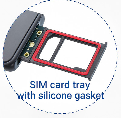 Custom Silicone Gasket for SIM Card Tray | Waterproof Sealing for Mobile Devices
