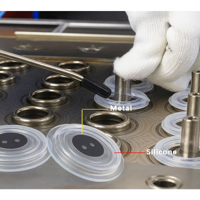 Custom LSR Overmolding for MIM Metal Parts | Metal-Silicone Insert Molding Manufacturer