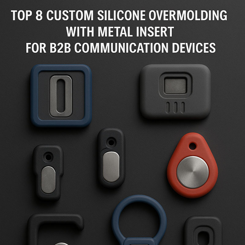 Top 8 Custom Silicone Overmolding with Metal Insert for B2B Communication Devices