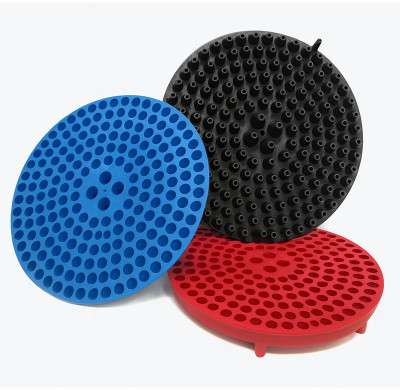 Custom Silicone Overmolded Car Wash Bucket Sand Guard Filter | Automotive Silicone Component Manufacturer