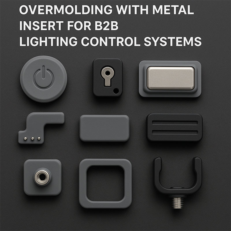 Top 8 Custom Silicone Overmolding with Metal Insert for B2B Lighting Control Systems