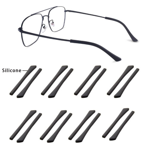Soft Silicone Anti-Slip Eyeglass Temple End Tips Replacement Temple Covers for Flat & Thin Eyeglass Legs | OEM Manufacturer