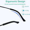 Soft Silicone Anti-Slip Eyeglass Temple End Tips Replacement Temple Covers for Flat & Thin Eyeglass Legs | OEM Manufacturer
