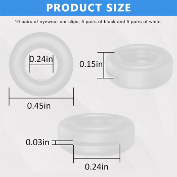 Silicone Round Anti-Slip Eyeglass Ear Hook Comfortable Eyewear Temple Tip Holder for Secure Fit | OEM Manufacturer