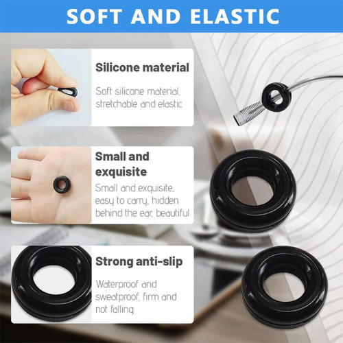 Silicone Round Anti-Slip Eyeglass Ear Hook Comfortable Eyewear Temple Tip Holder for Secure Fit | OEM Manufacturer