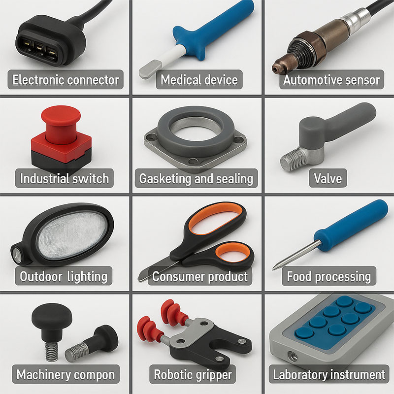Top 12 Applications of Custom Silicone Overmolding with Metal Insert in B2B Industries