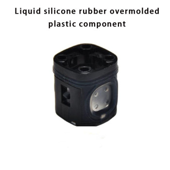 Custom OEM LSR Overmolded Plastic Components  Waterproof Dustproof Corrosion-Resistant Silicone Parts with Soft-Touch Finish