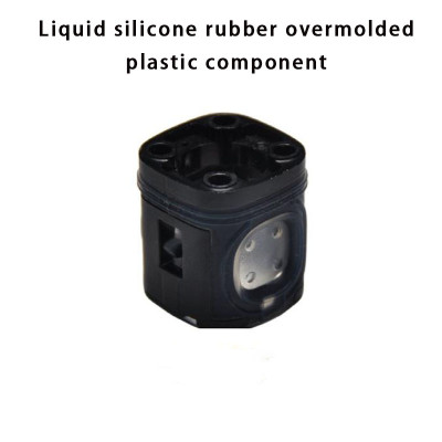 Custom OEM LSR Overmolded Plastic Components  Waterproof Dustproof Corrosion-Resistant Silicone Parts with Soft-Touch Finish