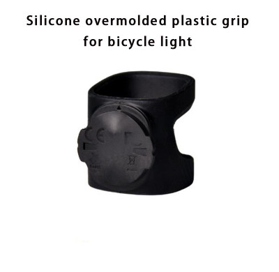 Durable silicone overmolded bicycle light grip with wear resistance and long lifespan for outdoor OEM applications.
