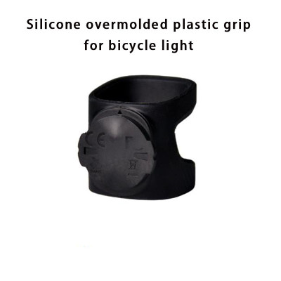 Durable silicone overmolded bicycle light grip with wear resistance and long lifespan for outdoor OEM applications.