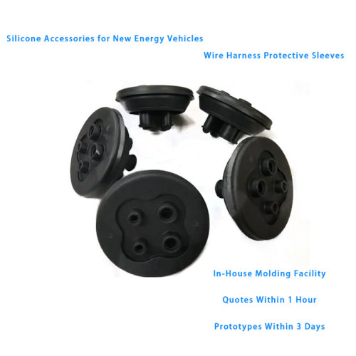 Manufacturing Customization Waterproof IP67 Silicone Wire Harness Grommet for New Energy Vehicle
