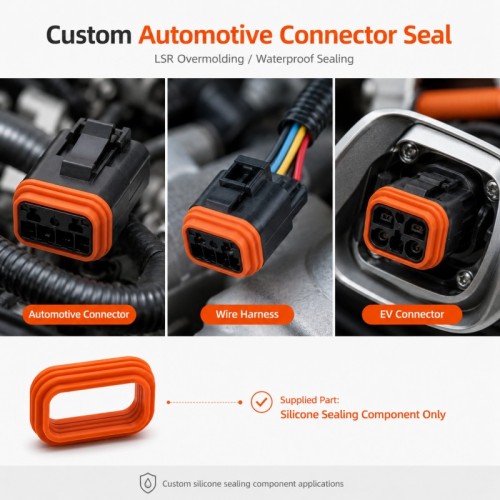 Custom Automotive Connector Silicone Seal | SiliconePlus