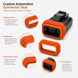Custom Automotive Connector Silicone Seal | SiliconePlus