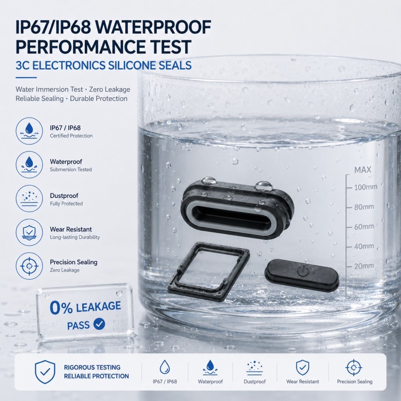 IP68 waterproof electronic silicone seal test
