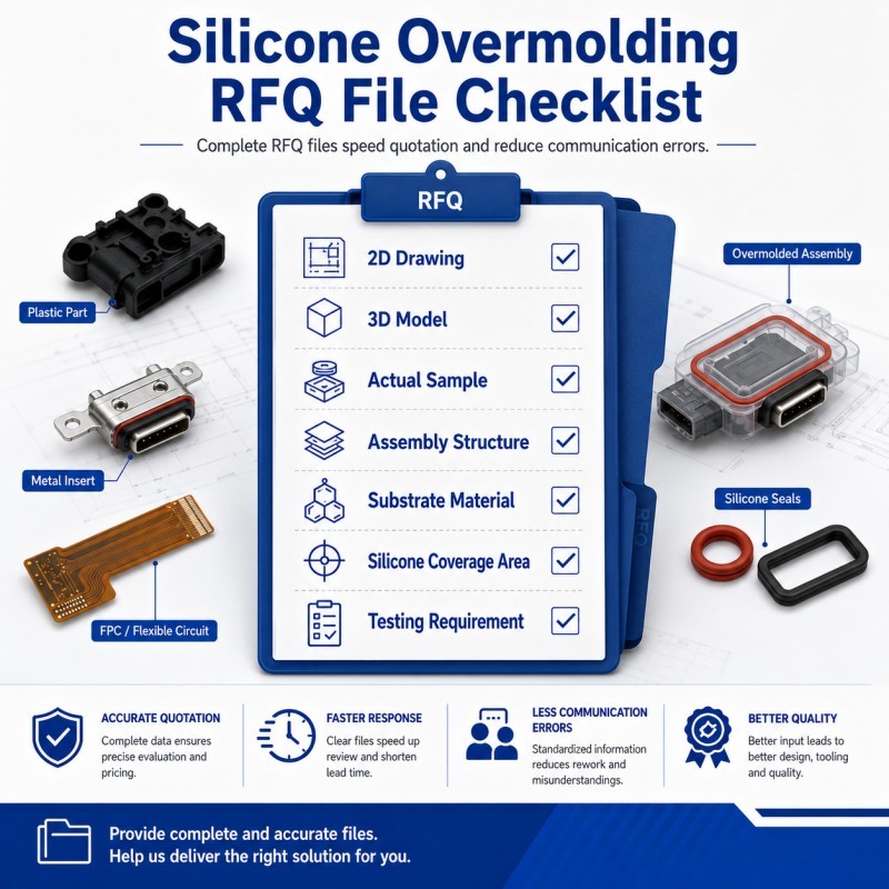Silicone overmolding RFQ file checklist for buyers
