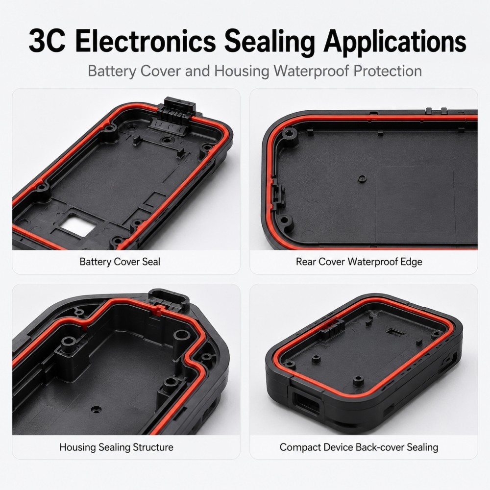 Integrated overmolding sealing structure