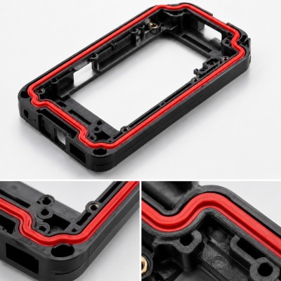 LSR Overmolded Electronic Housing Waterproof Silicone Gasket