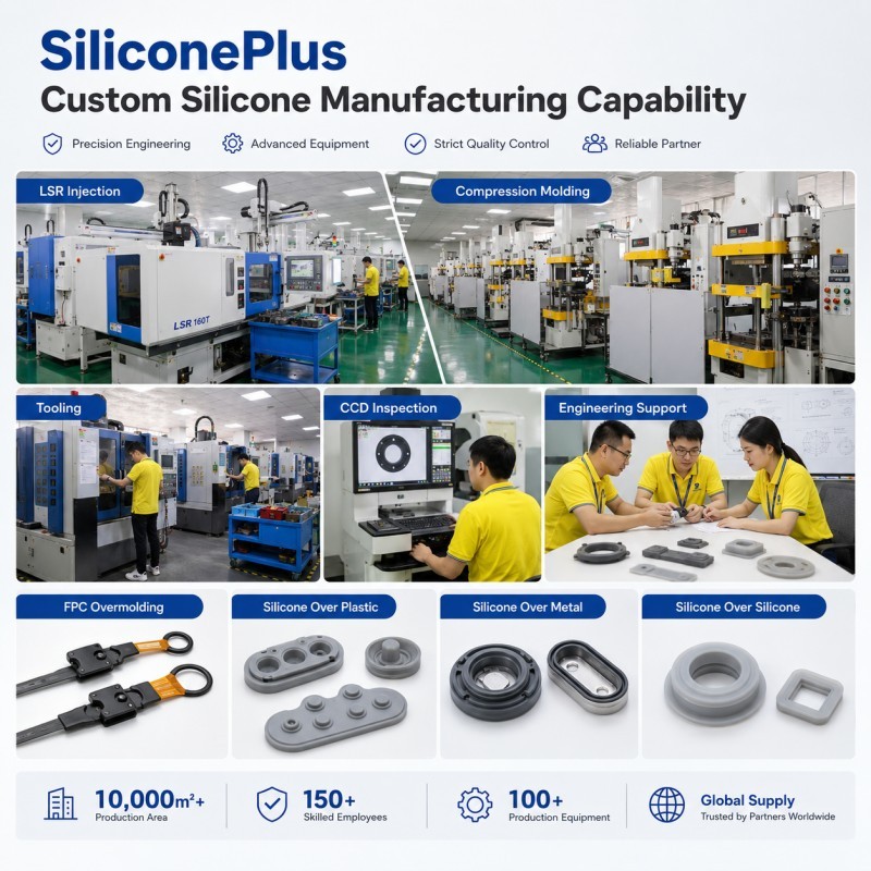 SiliconePlus custom silicone manufacturing capability