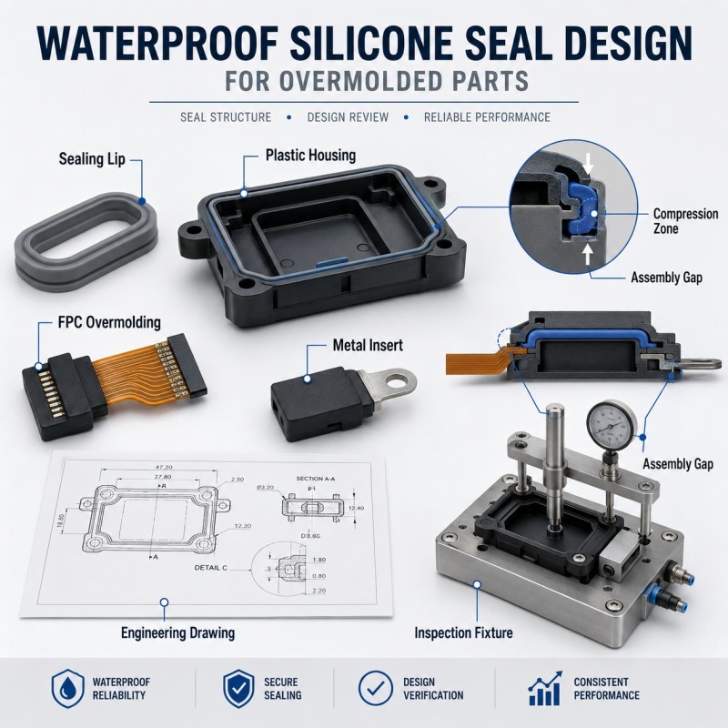 How Do You Design Waterproof Silicone Seals for Overmolded Parts?