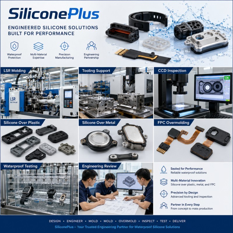 SiliconePlus waterproof silicone seal design support