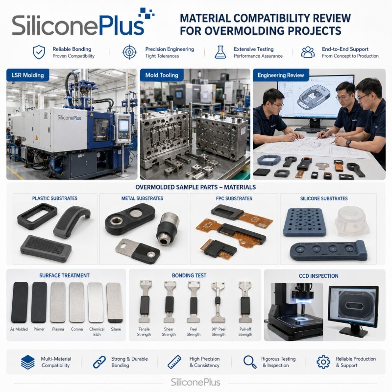 SiliconePlus material compatibility review for overmolding projects