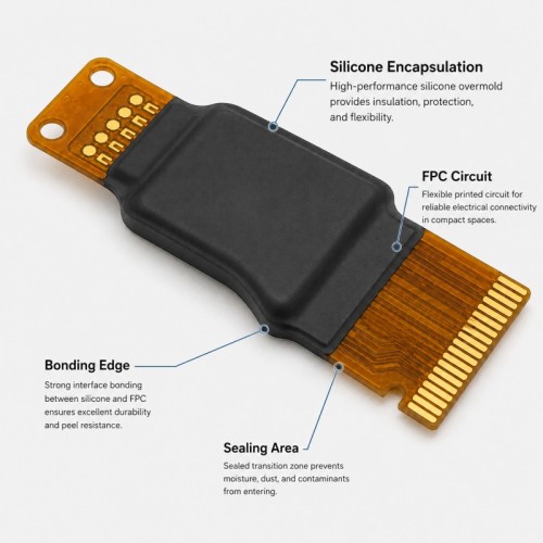 Custom FPC Silicone Overmolded Waterproof Seal