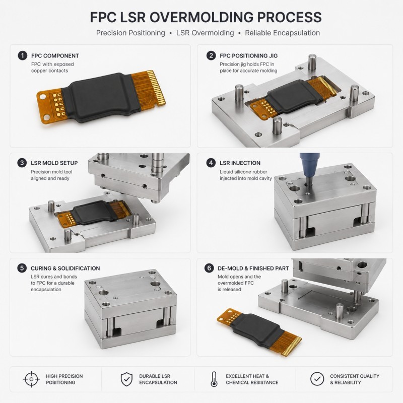 FPC LSR overmolding process