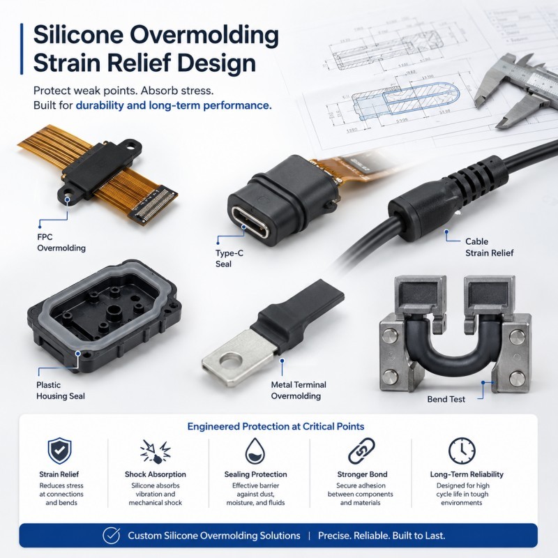 How Do You Design Strain Relief for Silicone Overmolded Electronics?