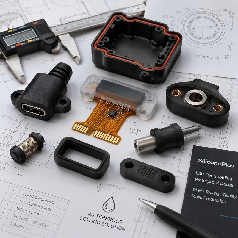 Custom LSR Overmolding for Waterproof Electronic Components