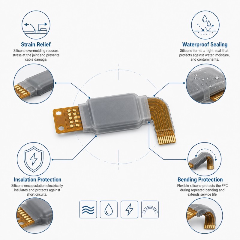 FPC silicone overmolding benefits
