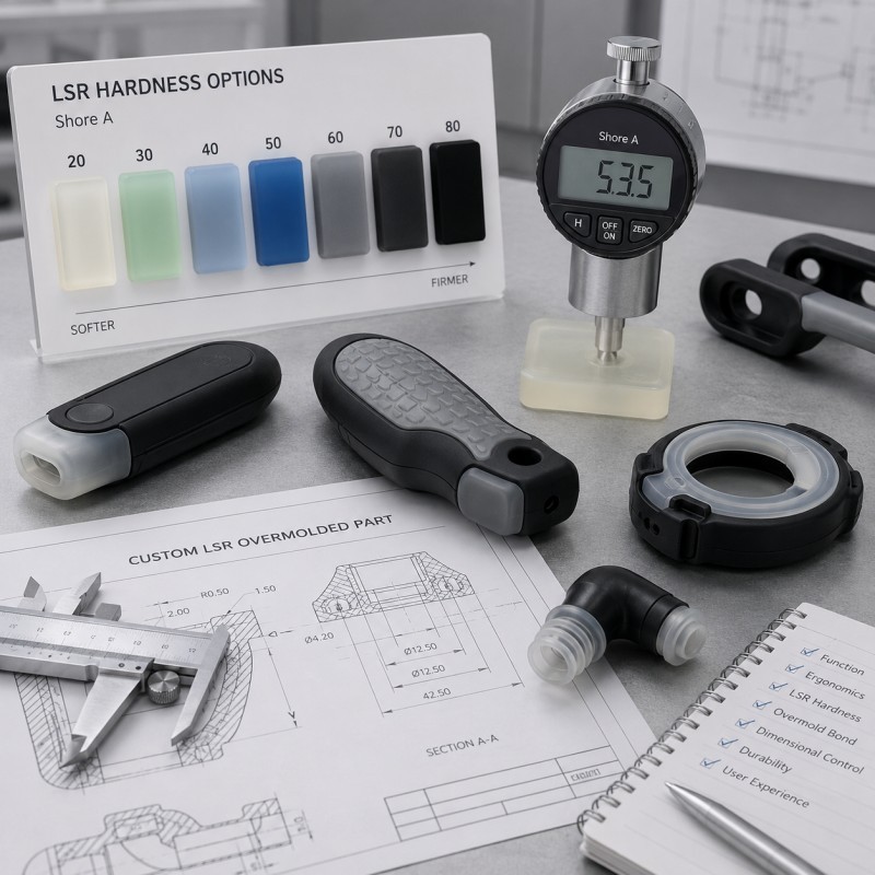 How to Choose the Right LSR Hardness for Custom Overmolded Parts
