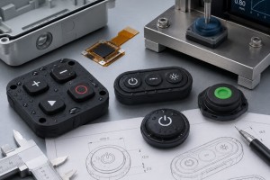 Custom LSR Overmolded Buttons for Waterproof Electronic Interfaces