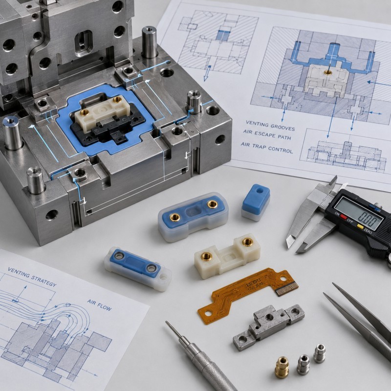 Mold Venting Design for Custom LSR Overmolding Quality