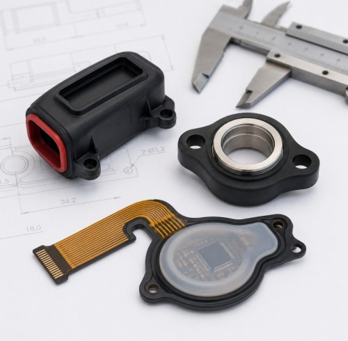 Custom Silicone Overmolding Parts Manufacturer