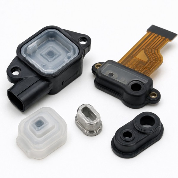 Custom LSR Overmolded Sensor Sealing Components Manufacturer