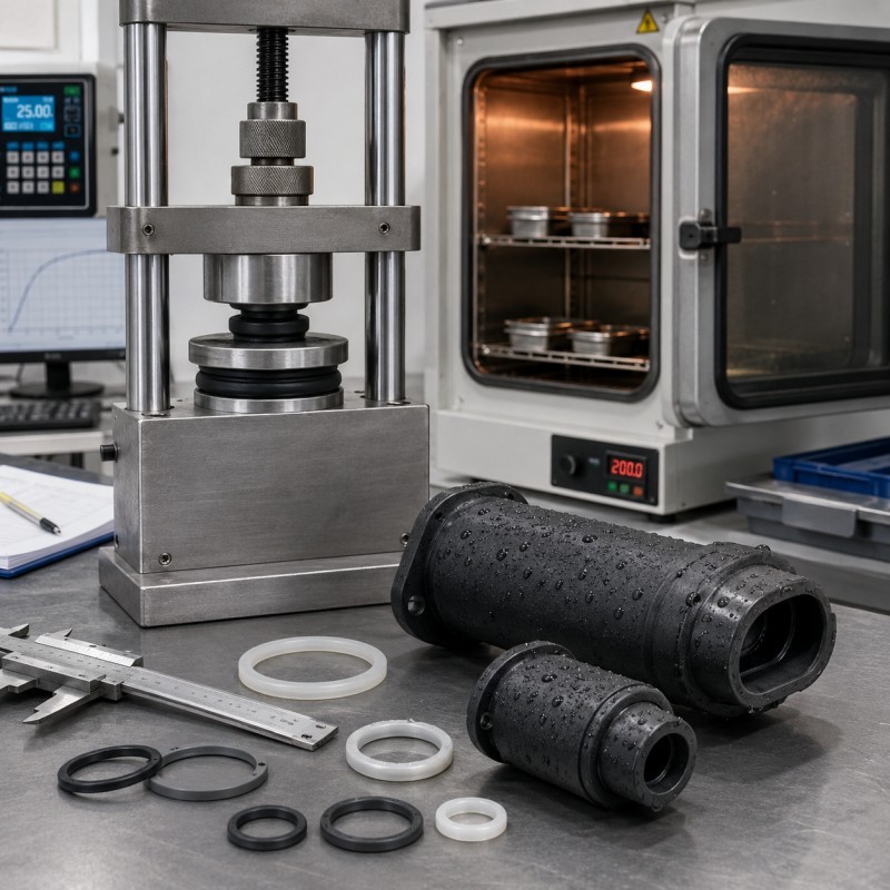 Why Do LSR Overmolded Seals Lose Compression Force After Heat Aging?