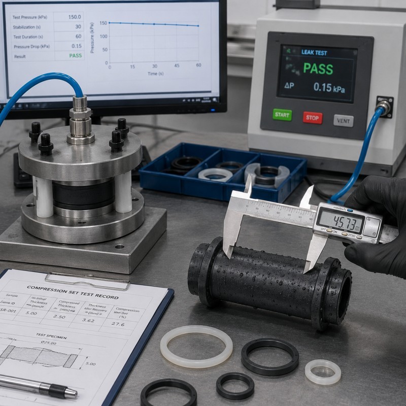 LSR compression set failure analysis