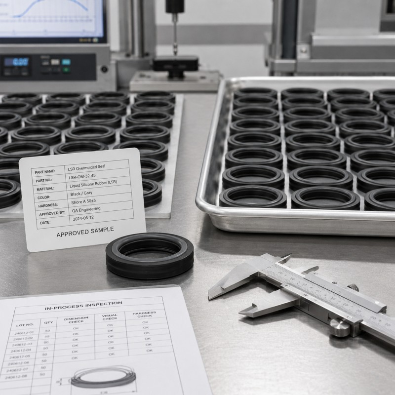 LSR overmolded seals mass production consistency