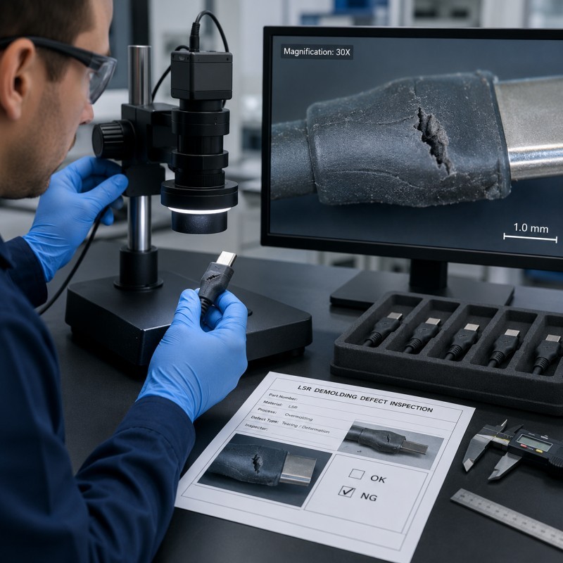 LSR demolding failure analysis