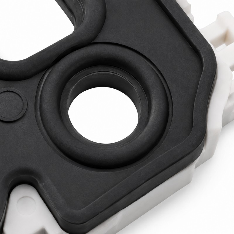LSR overmolded acoustic port sealing frame