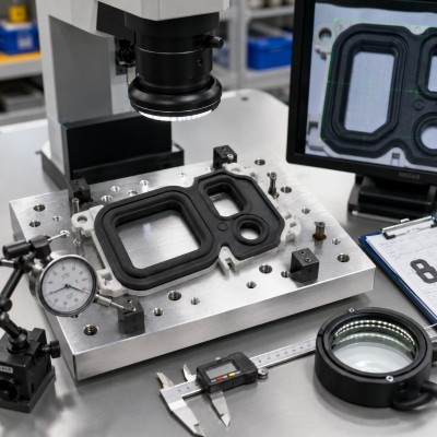 Custom LSR Overmolded Speaker and Microphone Sealing Frames