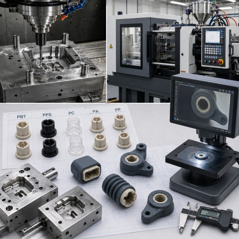 SiliconePlus plastic LSR overmolding tooling and inspection capability