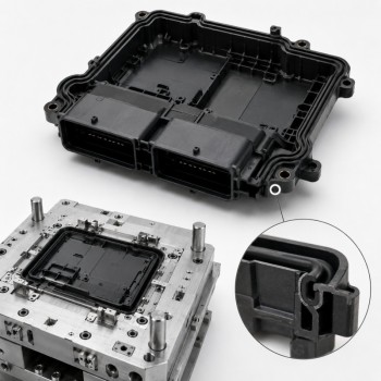 Custom LSR Overmolded ECU Housing Waterproof Seal