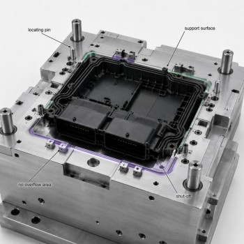 Custom LSR Overmolded ECU Housing Waterproof Seal