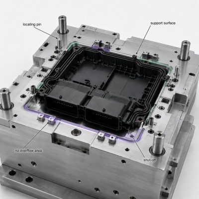 Custom LSR Overmolded ECU Housing Waterproof Seal