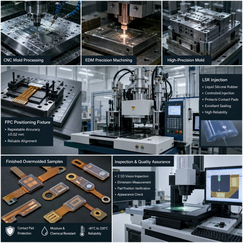 SiliconePlus FPC silicone overmolding capability